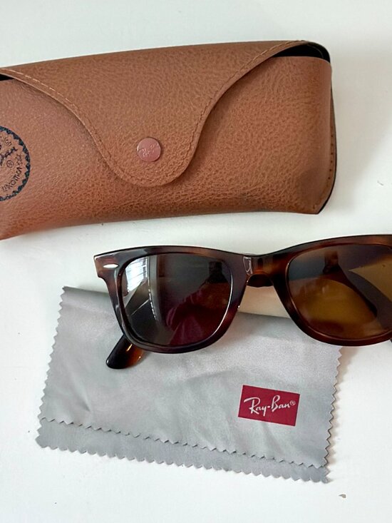 Ray-Ban RB2140 Original Wayfarer 954 Havana Tortoise Brown 50mm Italy NWOT main image 6